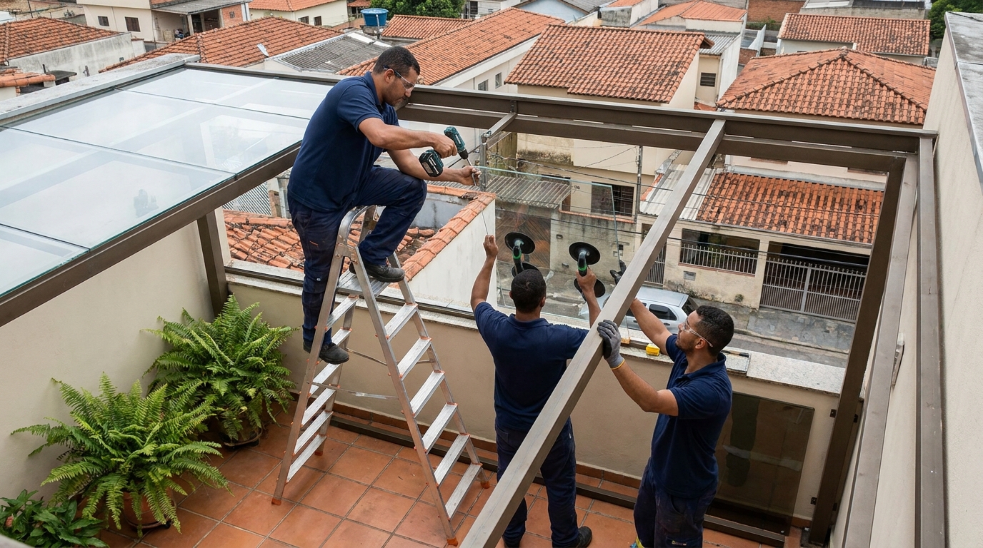 Cobertura de Vidro em Campo Grande‑MS